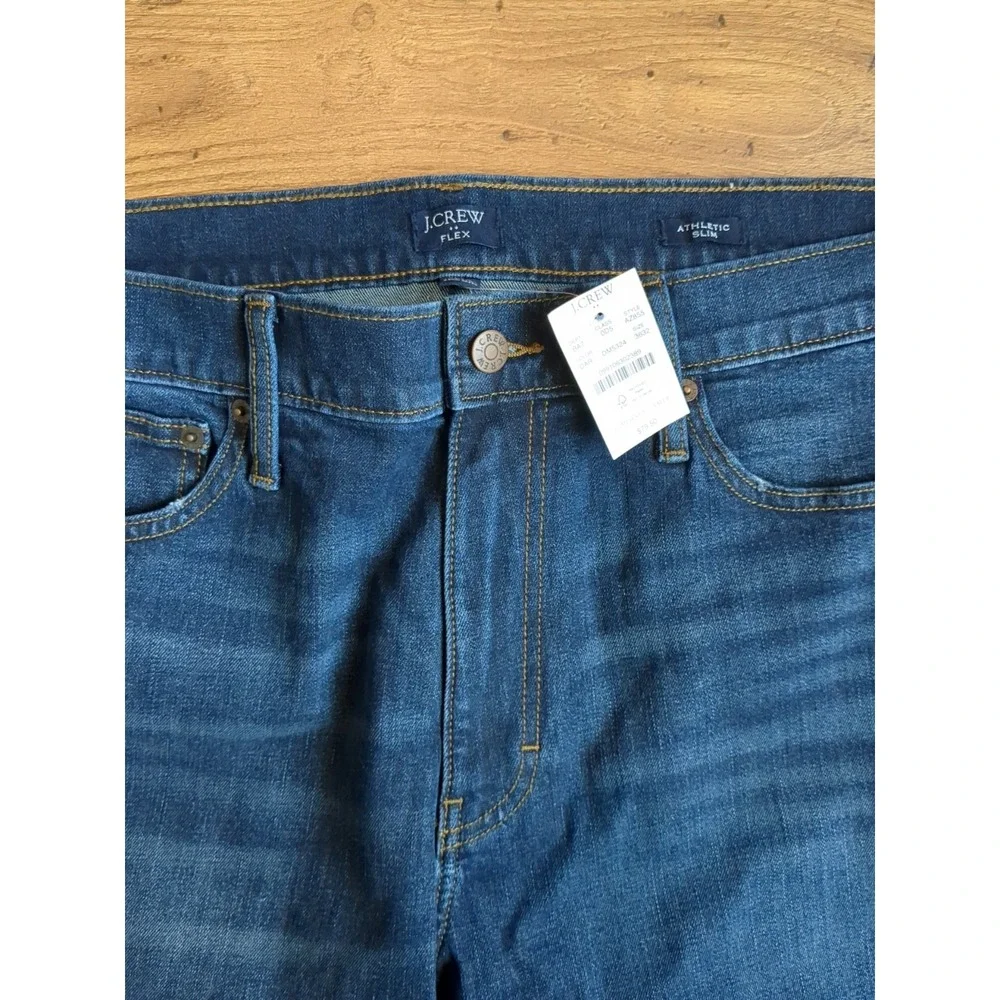 J. Crew Mens 36x32 Athletic‎ Slim Fit Medium Wash Jeans